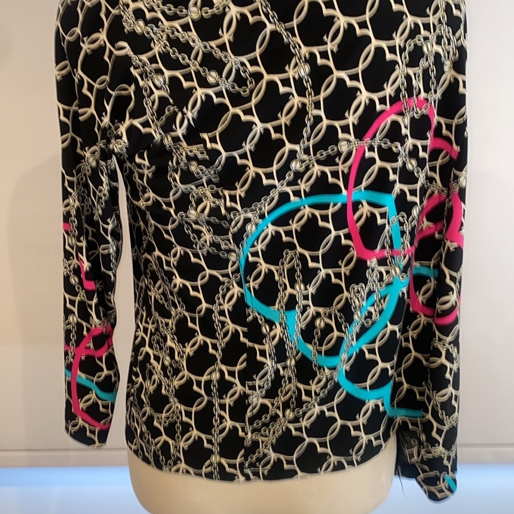 Chic Chain Print Jacket - Picture 5 of 6